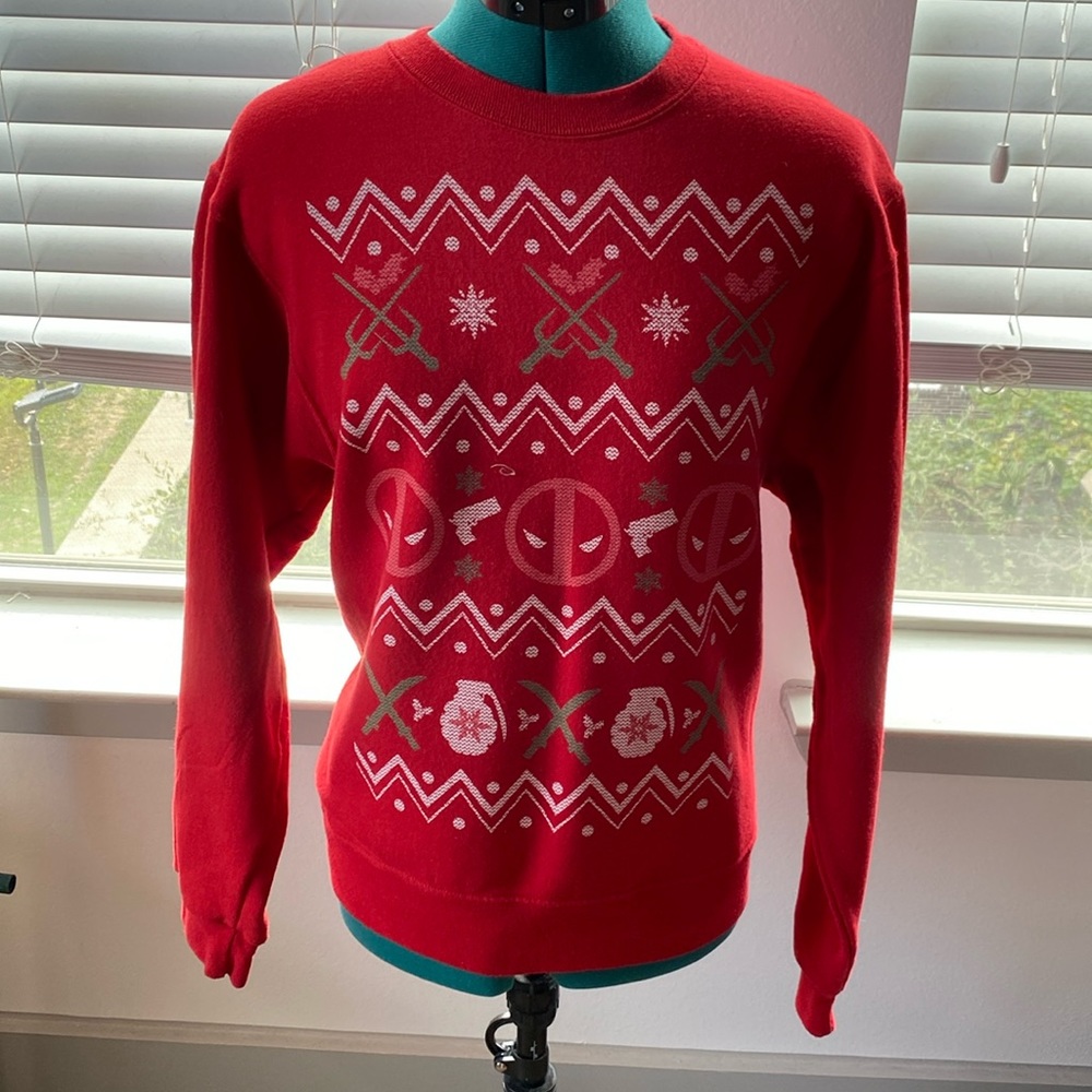 Marvel men’s Deadpool Christmas sweater